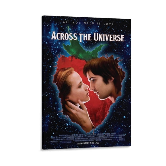 Across The Universe Movie Poster Wall Art Picture Painting Poster Canvas Print Posters Artworks Bedroom Living Room Decor 08x12inch(20x30cm)