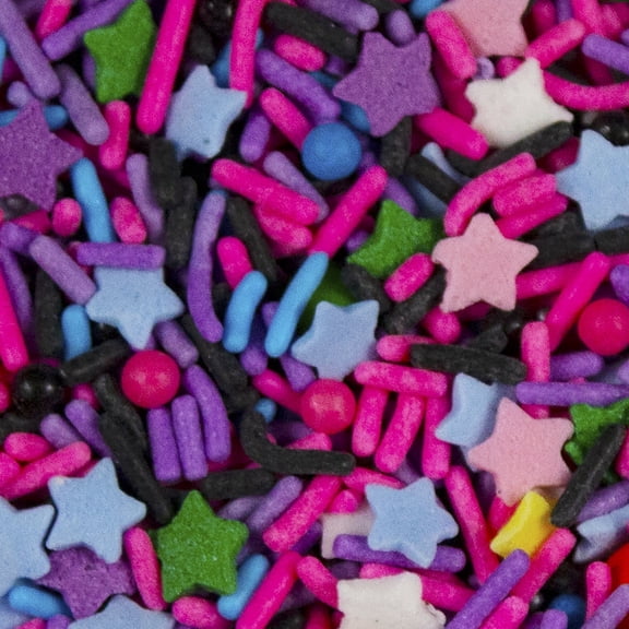 Krazy Sprinkles - Edible Across the Universe Mix - Bold Cake Decoration, 1/2 Cup