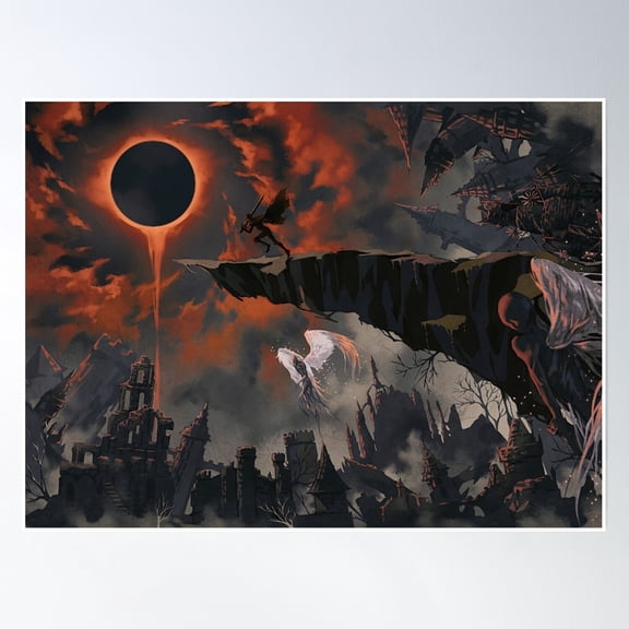 Across The World'S End Poster Wall Art, Modern Wall Decor, 16x24 UNFRAMED