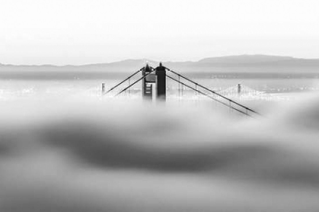 Across the Bay BW Canvas Art - Dave Gordon (24 x 36)