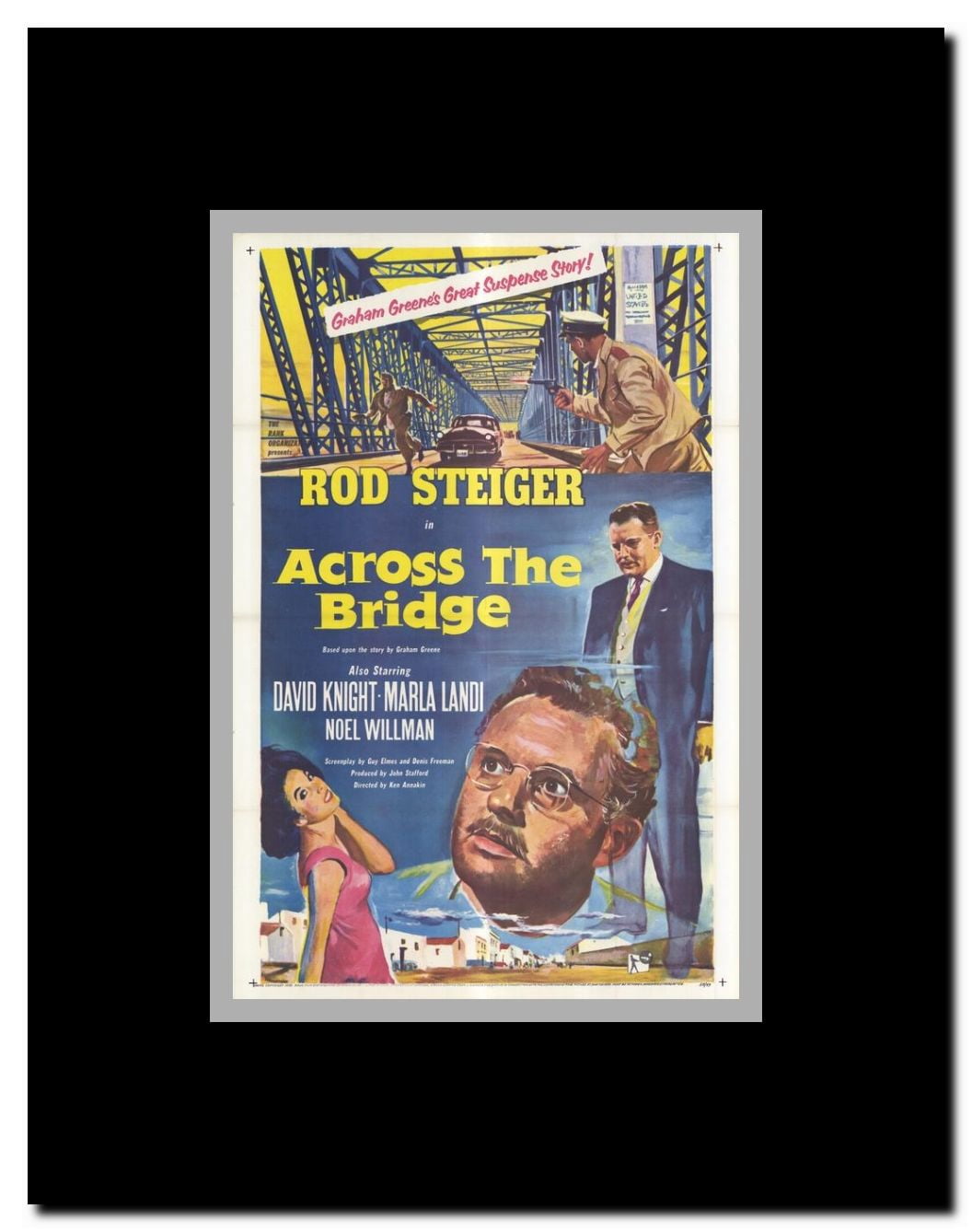 Across the Bridge Framed Movie Poster