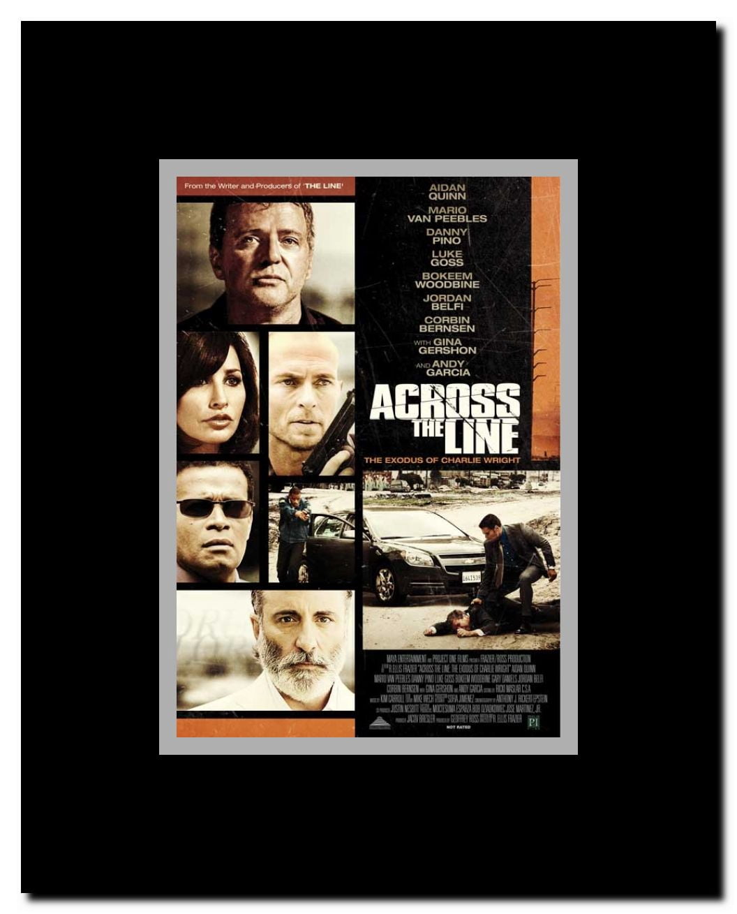 Across the Line: The Exodus of Charlie Wright Framed Movie Poster