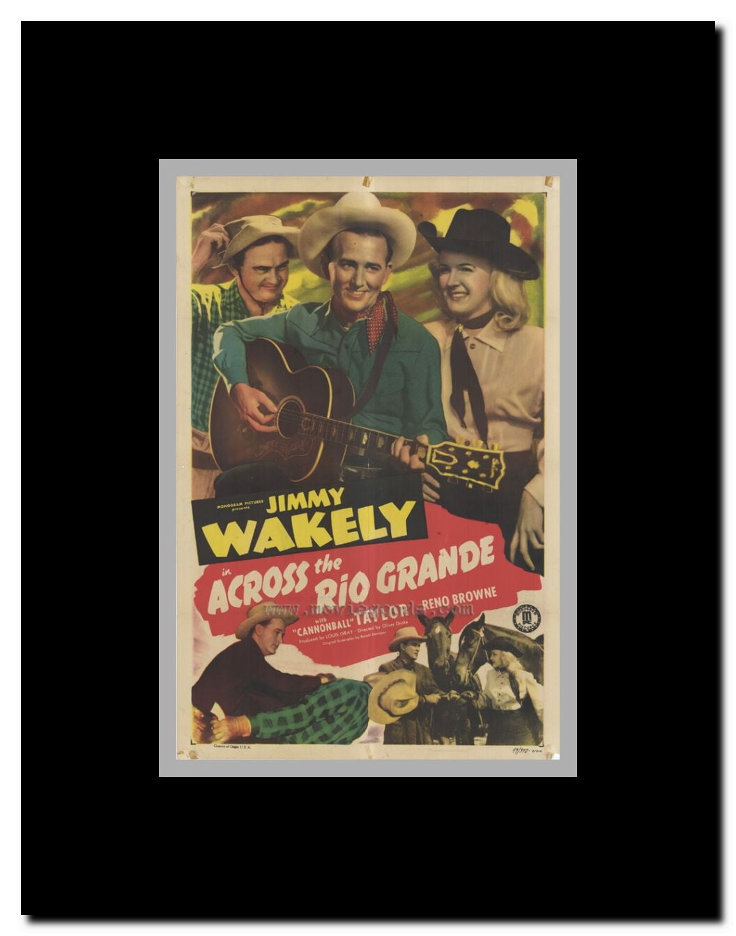 Across the Rio Grande Framed Movie Poster