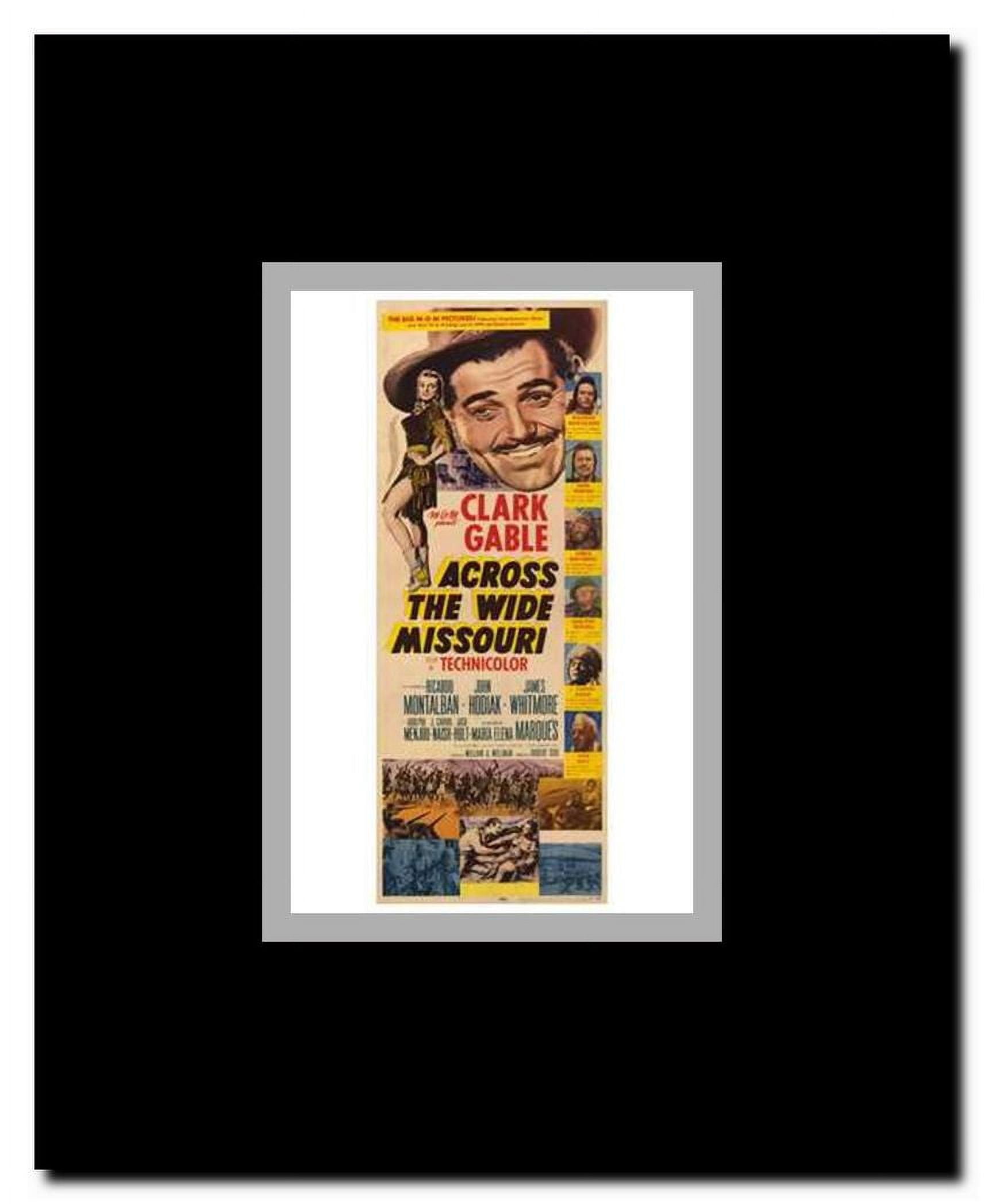 Across the Wide Missouri Framed Movie Poster
