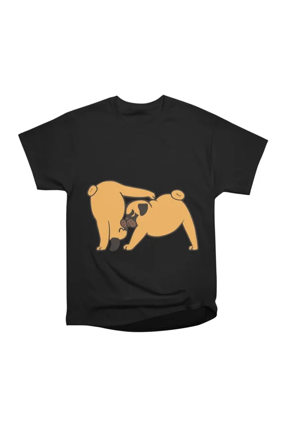 Acroyoga Pug T-Shirt Tee Gift For Him Merch For Her Apparel For Friend
