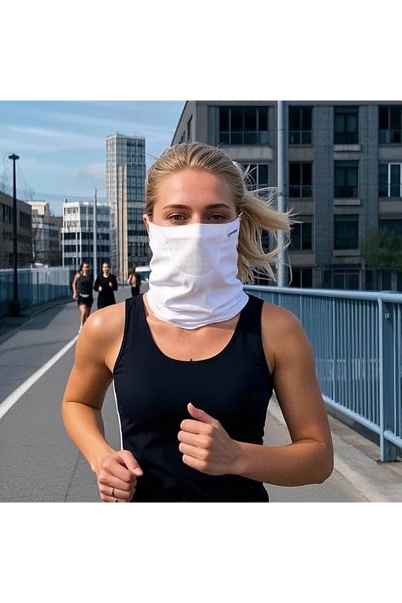 Acrunu Full Neck Sun Mask Uv Protection Breathable Face Gaiter, High-Density Uv-Blocking Fabric Shields Full Neck & Face, Breathable Mesh Keeps Cool Lightweight Fast Drying For