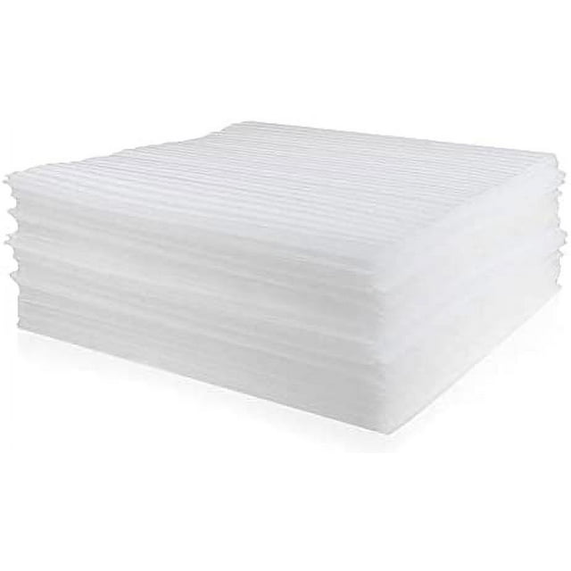 Acrux7 50 Pack Foam Wrap Sheets 12 x 12 Inch Dish Cushion Foam for