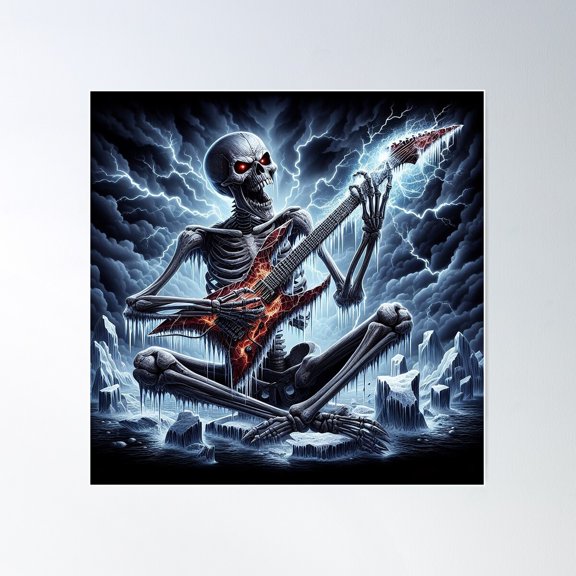 Acruxultra - Hard Matal Soul For Music Poster Wall Art, Modern Wall Decor For Living Room Bedroom, 8x12 UNFRAMED