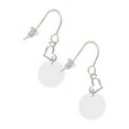 thumbnail image 1 of Acrylic 1/2" Disc Imitation Pearl Heart French Earrings, 1 of 4