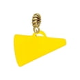 thumbnail image 1 of Acrylic 1.25" Yellow Megaphone - Goldtone Charm Bead, 1 of 1
