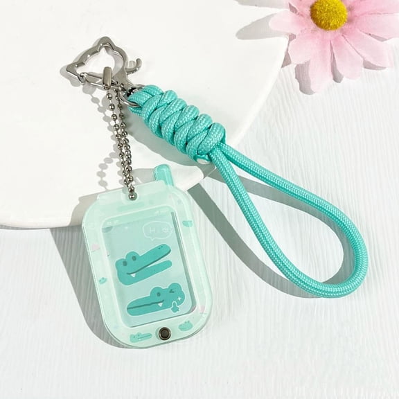 Acrylic 1 inch photo frame keychain Photo Card Holder Idol Photocard Holder Key Chain for Bag Pendant