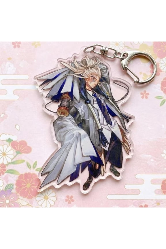 Acrylic 1 pack keychain, Manga Anime Bag Charm, Cool Engine Weapon Keyring for Backpack, Streetwear Aesthetic Gift, Custom Art