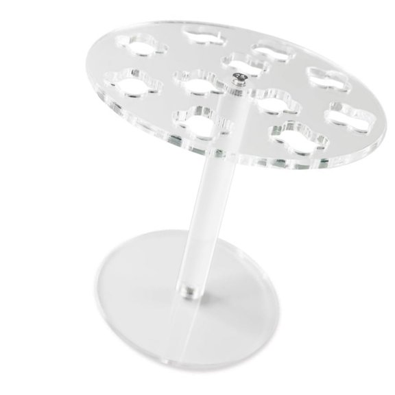 Acrylic 11 Hole Shear Holder for Professional Salon Desktop Storage Hairdressing Scissors Combs Organizers Rack