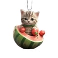 thumbnail image 1 of Acrylic 2D Cat Car Hanging Dection Home Office Bapa Auto Rearview Mirror• V4Z8, 1 of 7