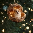 thumbnail image 1 of Acrylic 2D Christmas Tree Ornaments - Festive Holiday Decor, Durable Indoor Outdoor Decorations with Hanging Ribbons, Perfect for Mantels, Windows, and Gifts F, 1 of 5