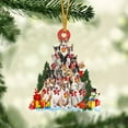 thumbnail image 1 of Acrylic 2D FLAT Bull Terrier Dog Christmas Tree Ornament Dog Gifts Acrylic Ornament Dog Gifts Acrylic Ornament, 1 of 3