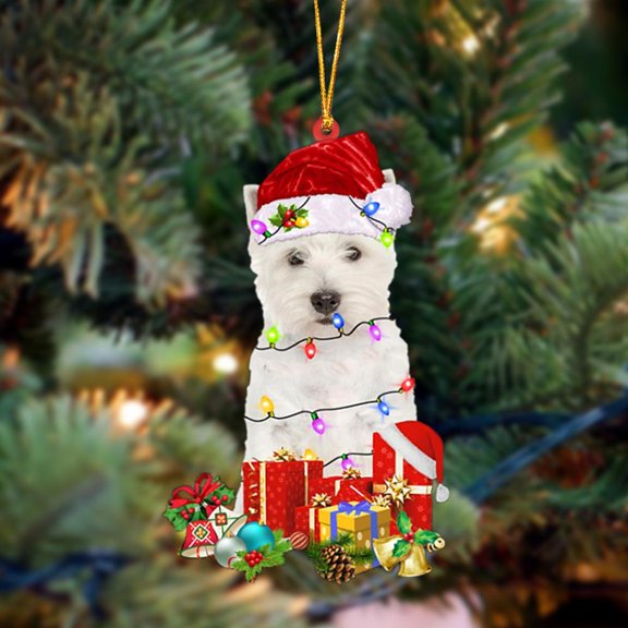 Acrylic 2D FLAT West Highland White Terrier-Dog Be Christmas Tree Hanging Ornament