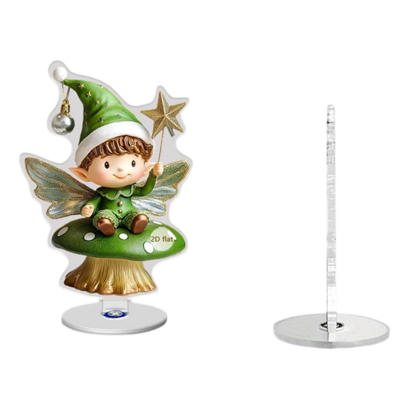Acrylic 2D Rotating Ornament – 360° Spinning Music Girl Figurine with Geometric Design, 4.25 in Decorative Display Stand for Desk, Office, Home or Storefront Decor