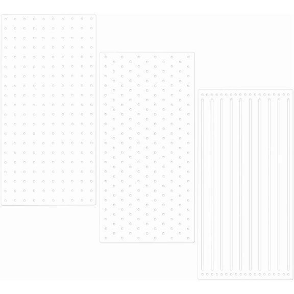 Acrylic 3Pcs Acrylic Sashiko Stencil 7.87x4inch Dots & Lines Acrylic Embroidery Tool Drawing Line Template for Hand Quilting and Embroidery 2.5mm Thick Acrylic