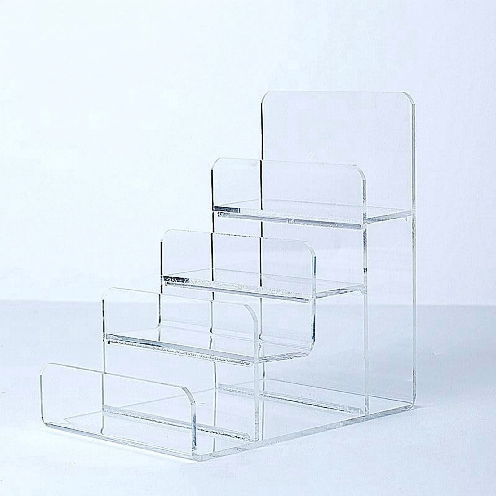 Bread Riser Display Acrylic 4 Tier Wallet Display Stand Purse Handbag Organizer, Clear ...