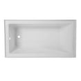 thumbnail image 1 of Acrylic 60" x 32" Alcove Soaker Tub, Left-Hand Drain, White, TAS6032L, 1 of 5