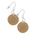 thumbnail image 1 of Acrylic 7/8" Disc Goldtone Heart French Earrings, 1 of 4