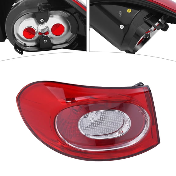 Acrylic, ABS Rear Tail Lamp, Tail Lamp Brake Light, Tail Light Assembly For 2008-2011 VW Tiguan 12V Maximum 21W