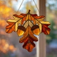 thumbnail image 1 of Acrylic Acorn & Oak Leaf Suncatcher ? Autumn Fall Window D‚cor, Thanksgiving Home Accent, Rustic Forest Gift, 1 of 5