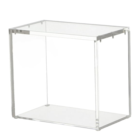 Acrylic Action Figure Display Case with Magnetic Lid, 6 x 3.5 x 5.3in Clear Dustproof Showcase for Collectibles, Transparent Model Storage Box, Desktop Display Stand, A