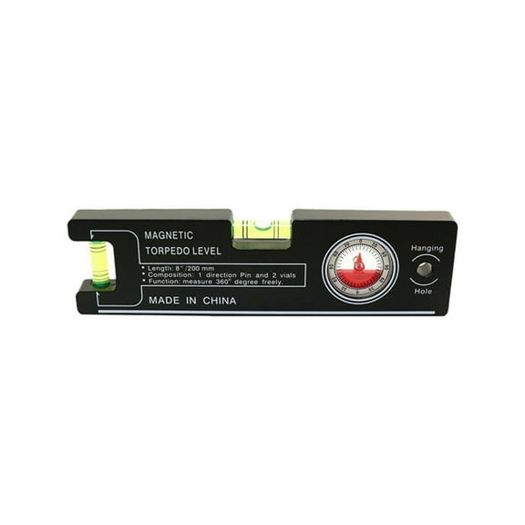 Acrylic And ABS Digital Angle Slope Meter With Precision 90 Accuracy, Bubble Level Ruler For Construction, DIY, And Carpentry Use, 20X5.5x1.6 Cm