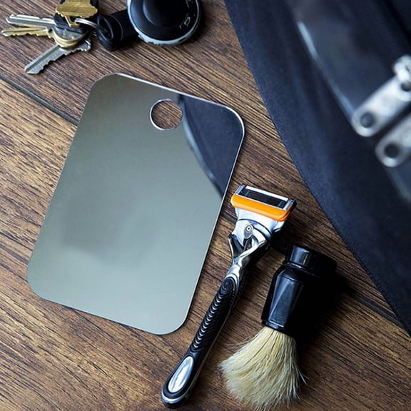 Acrylic Anti Fog Mirror Shower Shaving Fogless Mirror Washroom Travel Accessories For Women Makeup Man Shaving Bathroom Tools