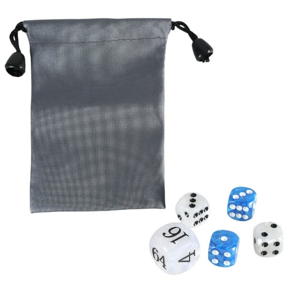 Acrylic Backgammon Pearls Dices Set 22mm Doubling Cube and Four 16mm Dices Set