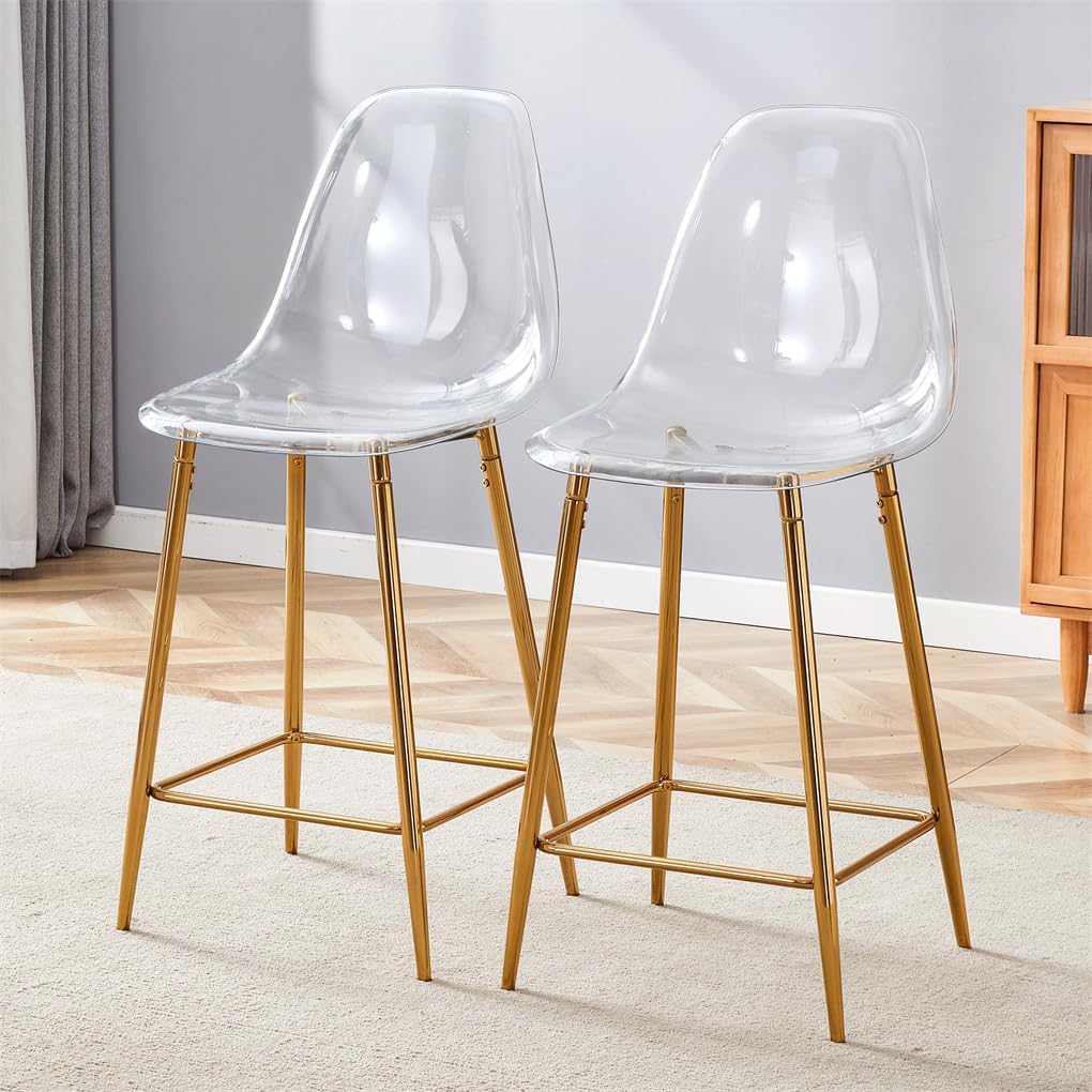 chiaro clear acrylic cb2 counter chairs