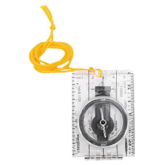 Acrylic Base Compass, Child-friendly Hiking Compass For Camping, Hiking, And Cycling, With Magnifying Glass And 360 Degree Rotating Bezel (Waterproof)