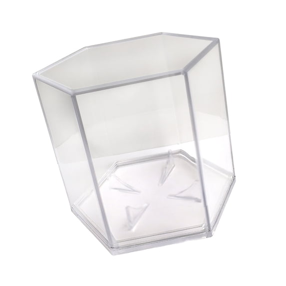Clear Baseball Display Case Acrylic Hexagonal Baseballs Holder Stand Baseball Display Protector Easy to Use