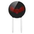 thumbnail image 1 of Acrylic Bat Red Tribal Cake Topper Party Decoration for Wedding Anniversary Birthday Graduation, 1 of 6