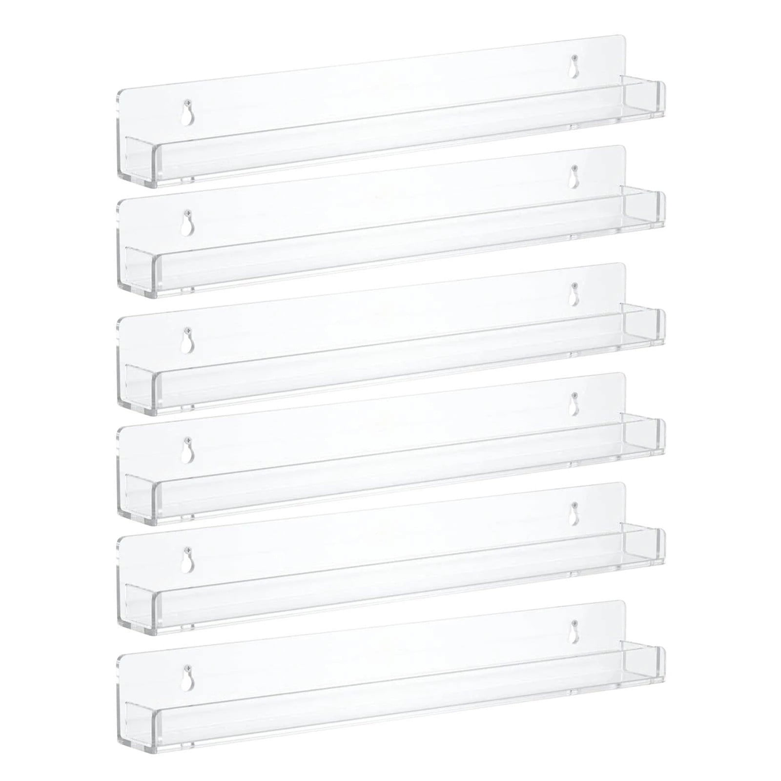 Acrylic Bathroom Shelves, Acrylic Shelf Transparent Wall Mounted, Thick