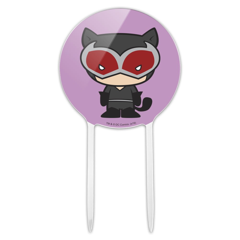 Acrylic Batman Catwoman Cute Chibi Character Cake Topper Party Decoration  for Wedding Anniversary Birthday Graduation - Walmart.com, image size:1001x1001