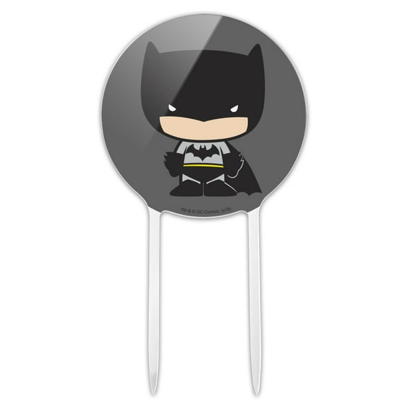 Acrylic Batman Cute Chibi Character Cake Topper Party Decoration for Wedding Anniversary Birthday Graduation