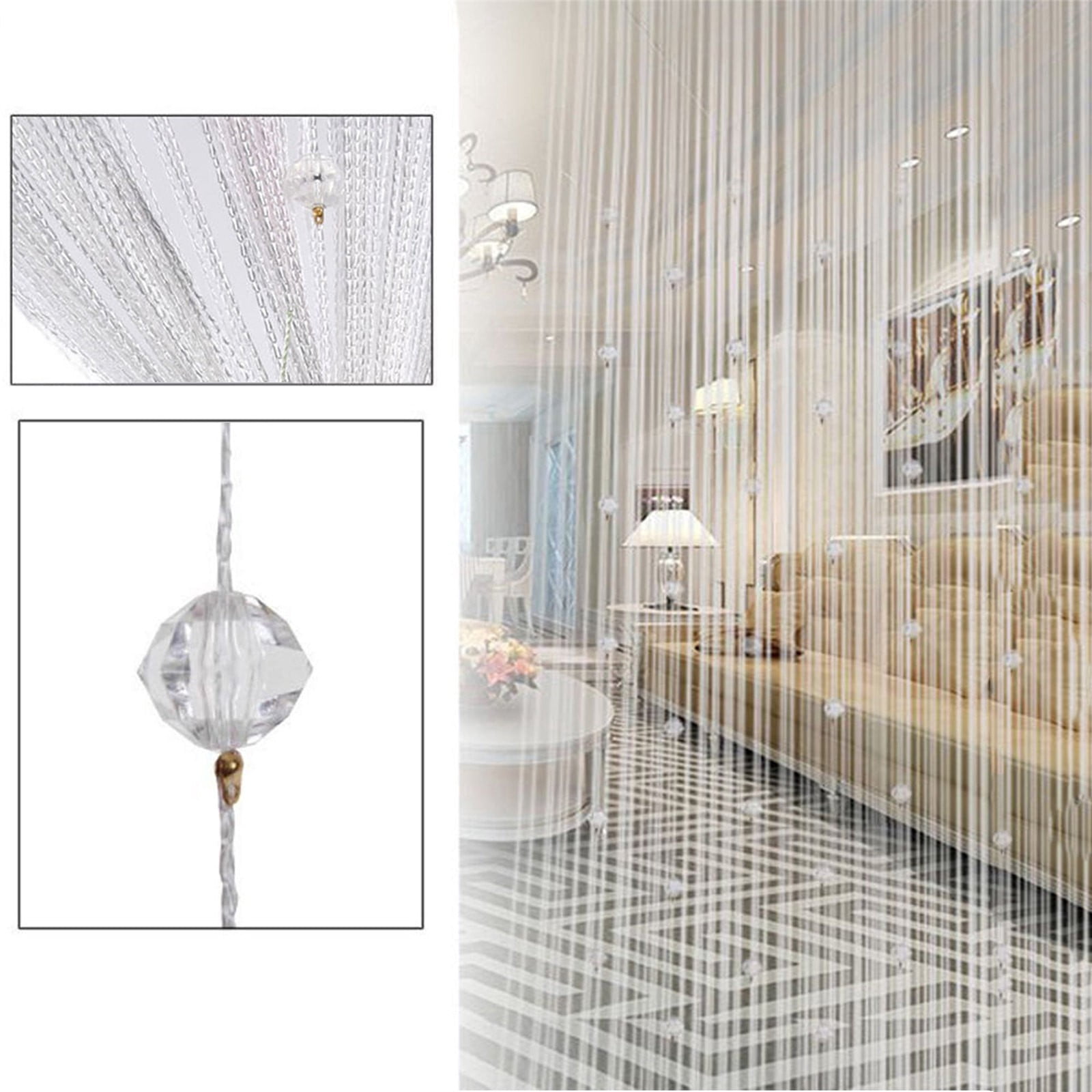 Acrylic Bead Curtain Cozival Acrylic Crystal Bead Curtain - Doorway