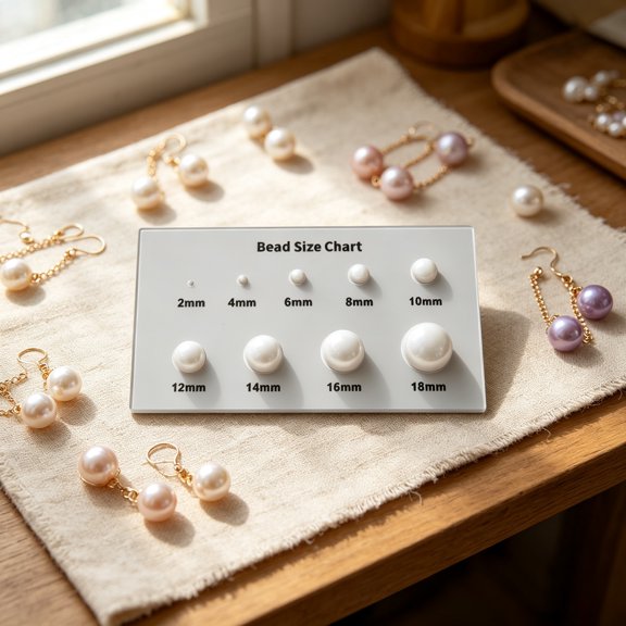 Acrylic Bead Size Gauge, Precise Measuring Ruler for Jewelry Making Crafting Diameter Measurement, Transparent Design