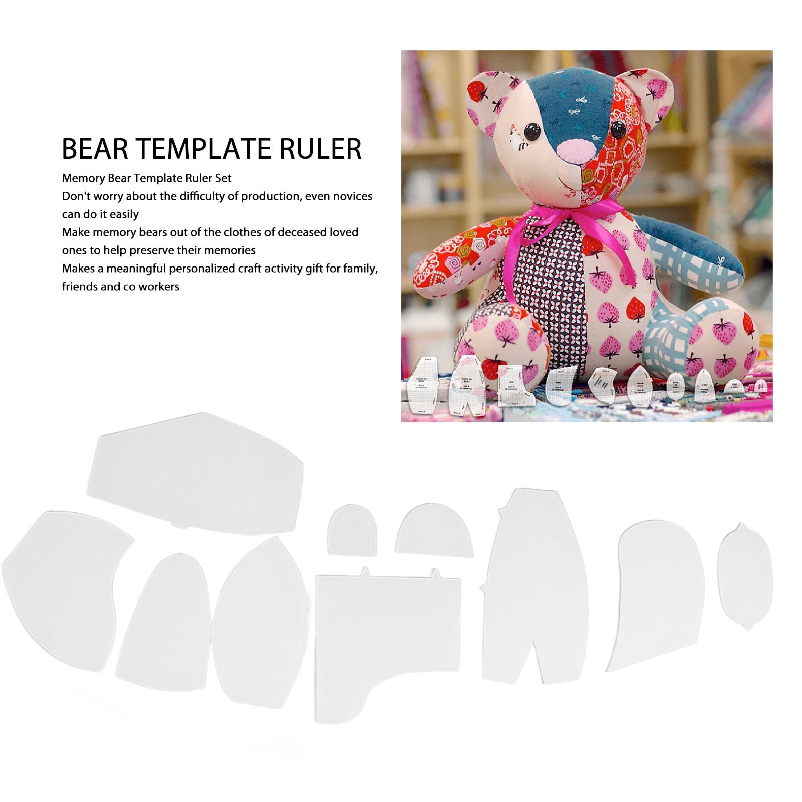 Acrylic Bear Template Rulers, Preserve Loved Ones' Memories With DIY ...