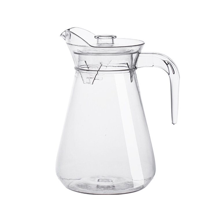 2pcs Clear Acrylic Juice Drink Pitcher Carafe Jug Water Carafes