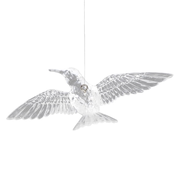 Acrylic Birds Decorative Ceiling Hanging Ornaments,Transparent Bird Christmas Ornaments,Bird Acrylic Decoration,Acrylic Hanging Bird Decor for Wedding Party Home Window Curtain Decorations