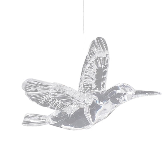Acrylic Birds Decorative Ceiling Hanging Ornaments,Transparent Bird Christmas Ornaments,Bird Acrylic Decoration,Acrylic Hanging Bird Decor for Wedding Party Home Window Curtain Decorations