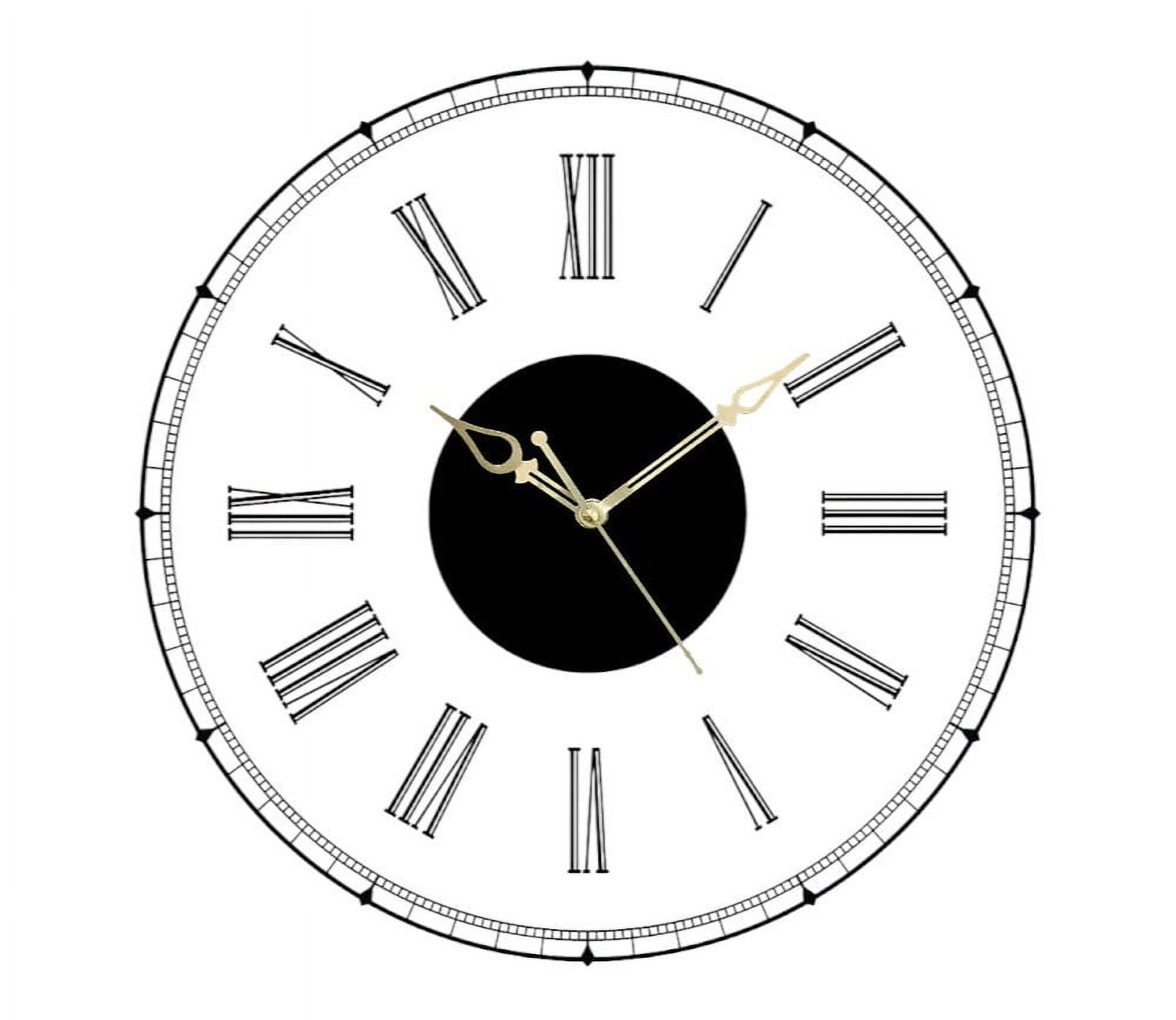 Acrylic Black Minimalist Large Wall Clock Modern Unique Oversize