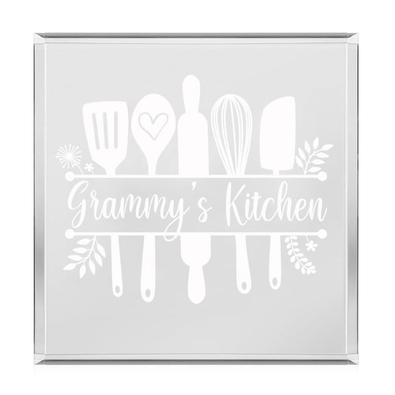Acrylic Block Sign Art Home Desk Decor Gift Grammy's Kitchen Utensils