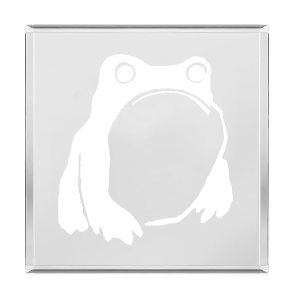 Acrylic Block Sign Art Home Desk Decor Gift Japanese Matsumoto Hoji Frog