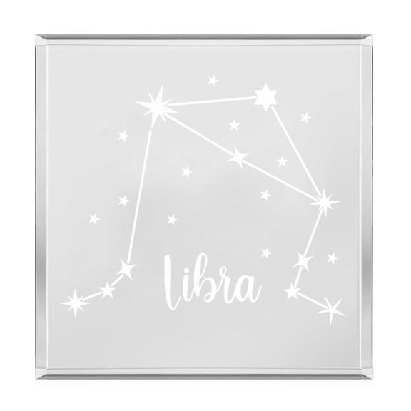 Acrylic Block Sign Art Home Desk Decor Gift Libra Star Zodiac Horoscope Constellation