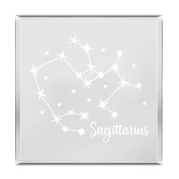 Acrylic Block Sign Art Home Desk Decor Gift Sagittarius Star Zodiac Horoscope Constellation